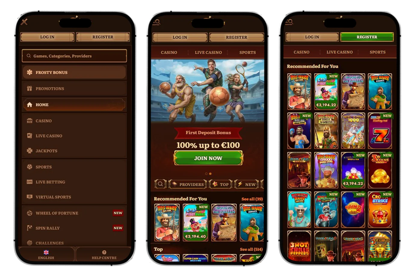 WildRobin Casino App Screenshot